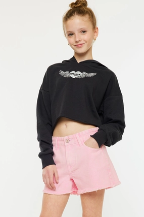Melly  High Rise Kids Shorts