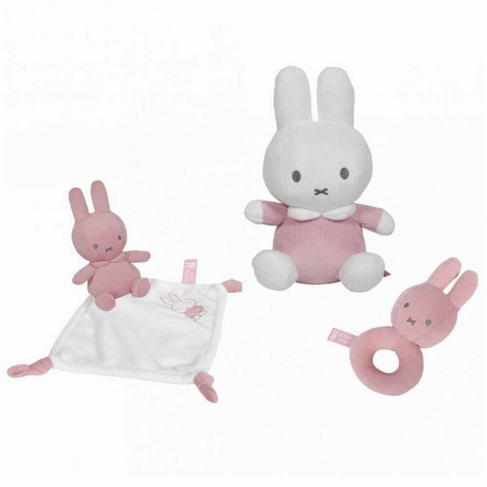 Miffy Pink Rib: Baby Gift Set