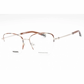 Missoni Women's Eyeglasses - Palladium Horn Half Rim Cat Eye Frame | MIS 0122 H16 00