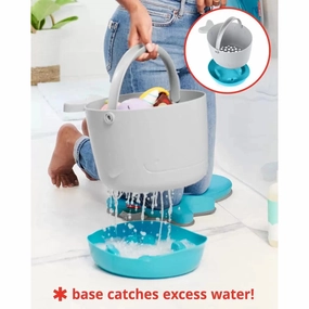 Moby Stowaway Bath Toy Bucket