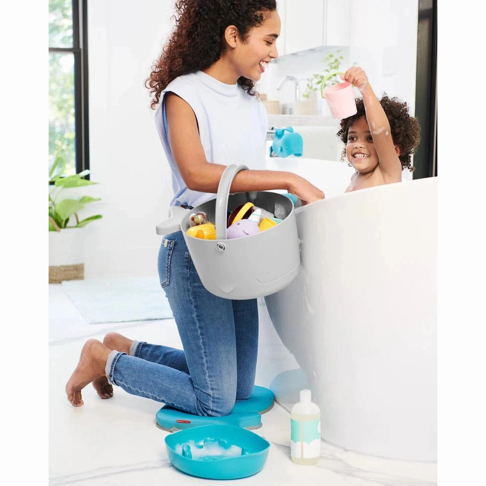 Moby Stowaway Bath Toy Bucket
