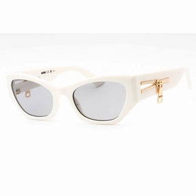 Moschino Women's Sunglasses - Ivory Plastic Cat Eye Frame Grey Lens | MOS159/S 0SZJ IR
