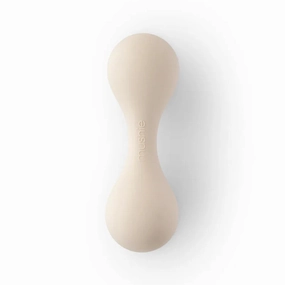 Mushie Silicone Baby Rattle Toy Shifting Sand