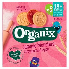 Organix Jammie Monsters 18  months 64g (8x8g)