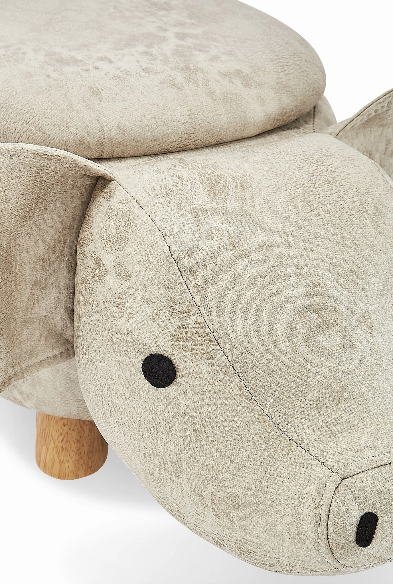Pig Storage Ottoman - Grey