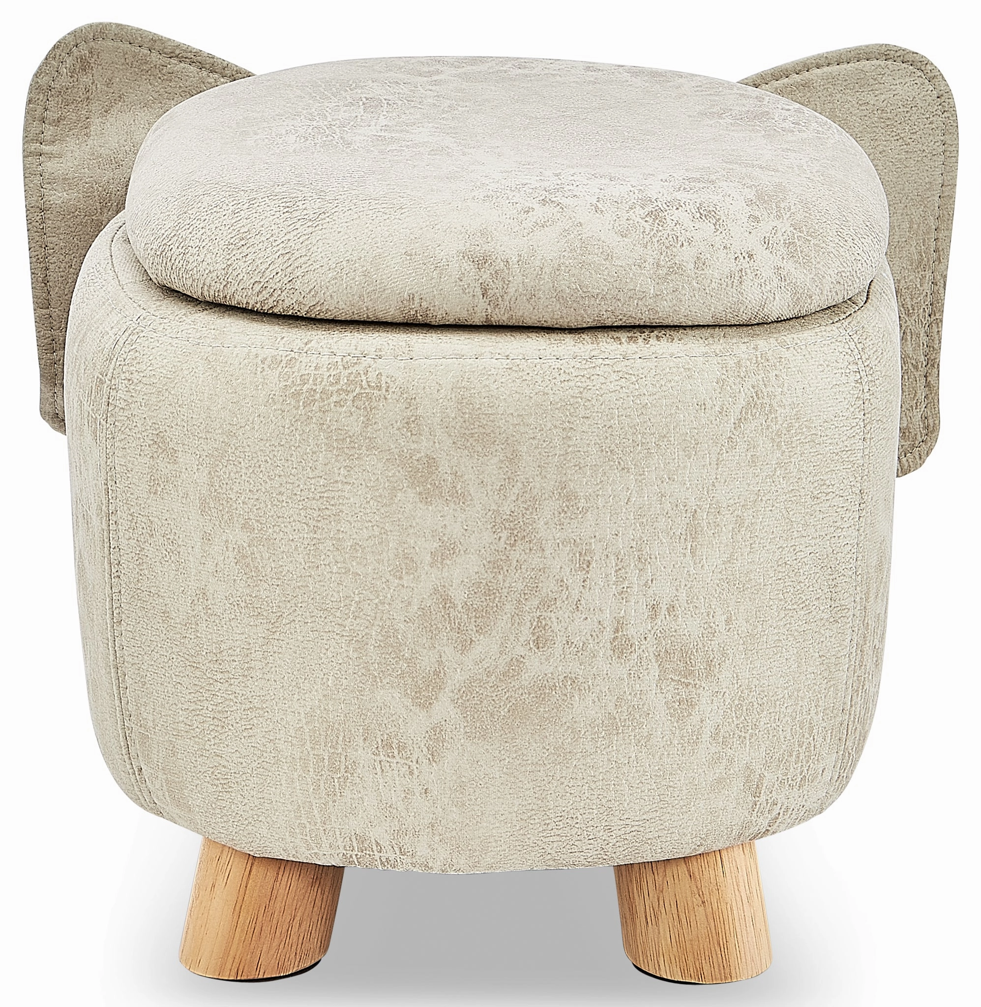 Pig Storage Ottoman - Grey