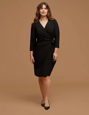 Plus Size Wrap Dress - Sale