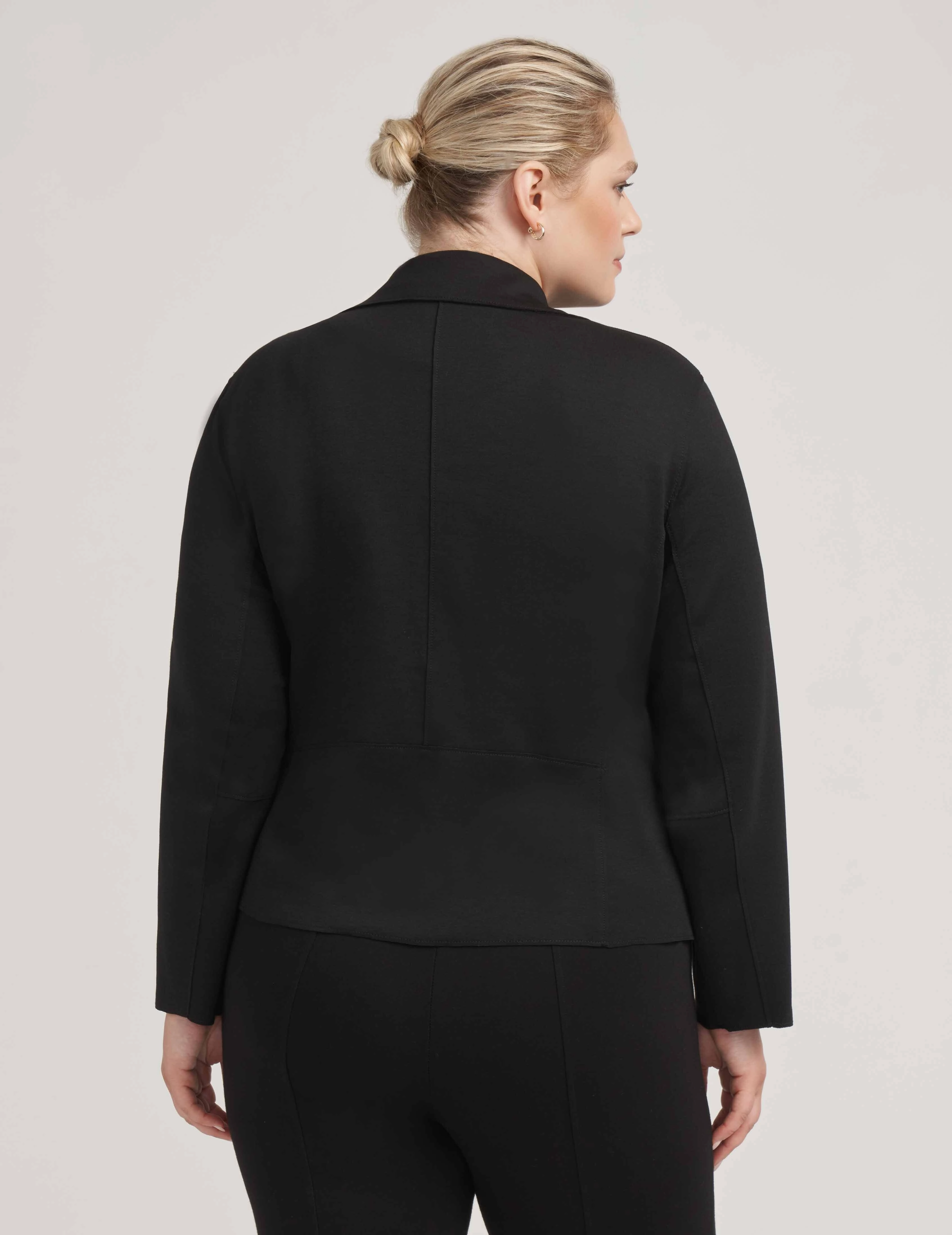 Plus Size Zip Front Moto Jacket- Sale