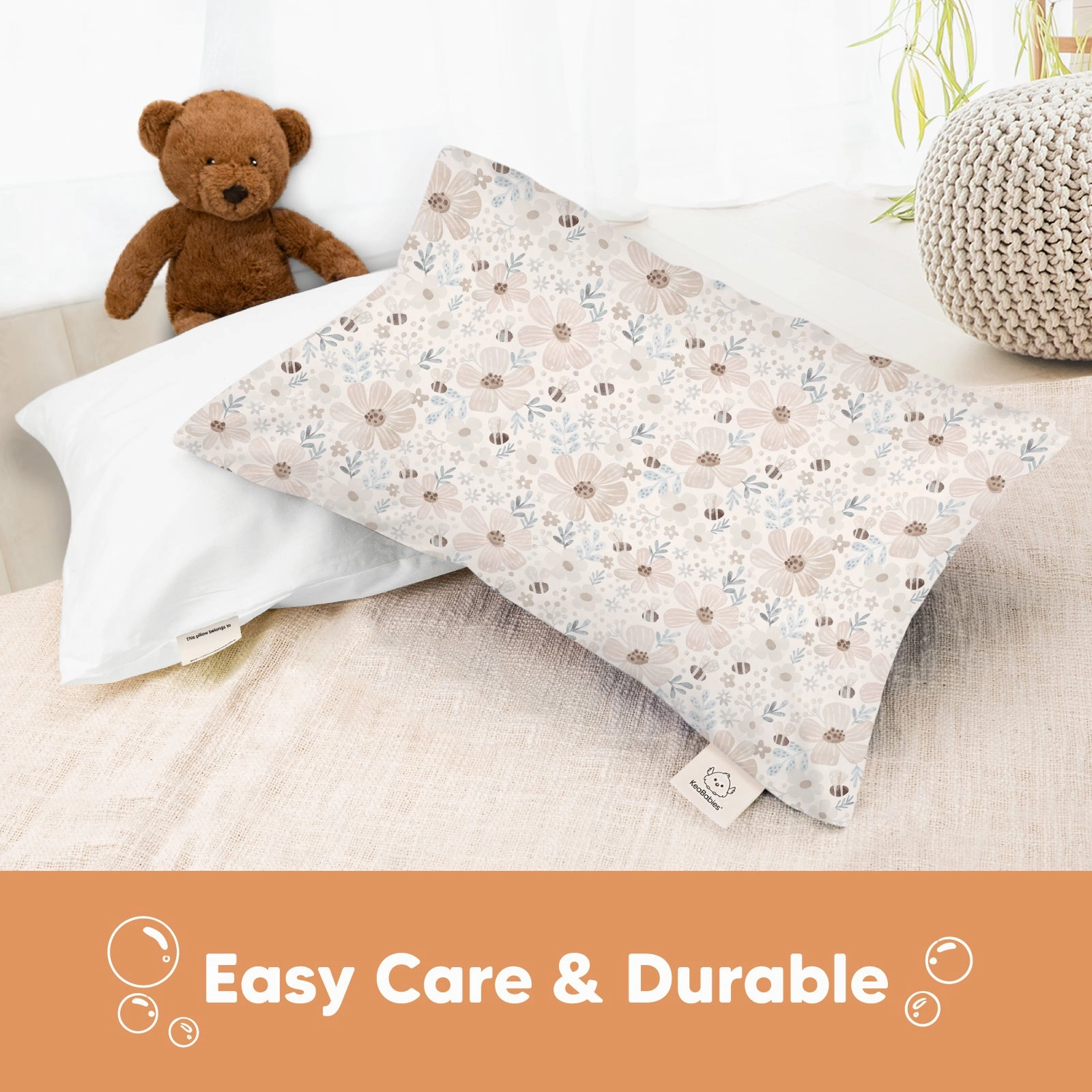 Printed Toddler Pillowcase 13X18" (Flora Vale)