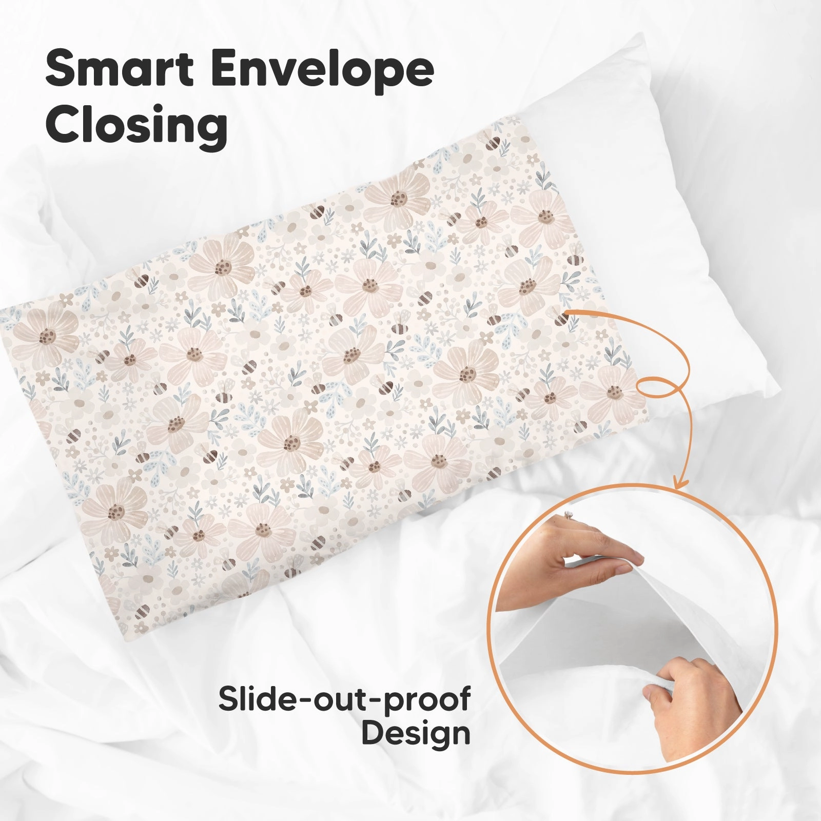 Printed Toddler Pillowcase 13X18" (Flora Vale)