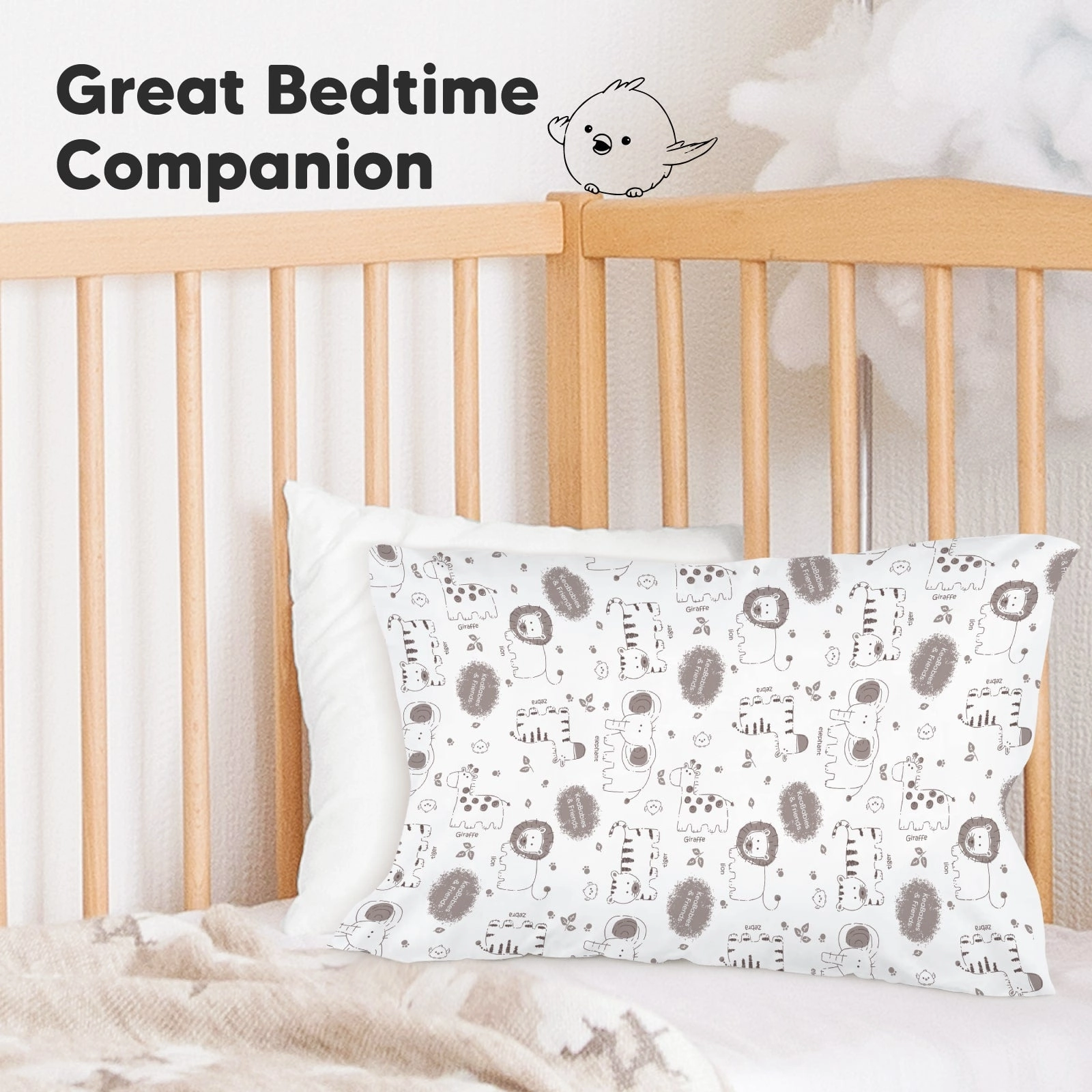 Printed Toddler Pillowcase 13X18" (KeaSafari)