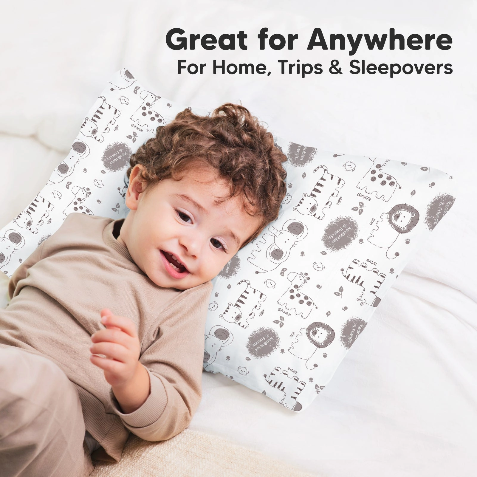Printed Toddler Pillowcase 13X18" (KeaSafari)