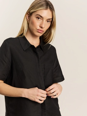 Relaxed Vacation Shirt Black