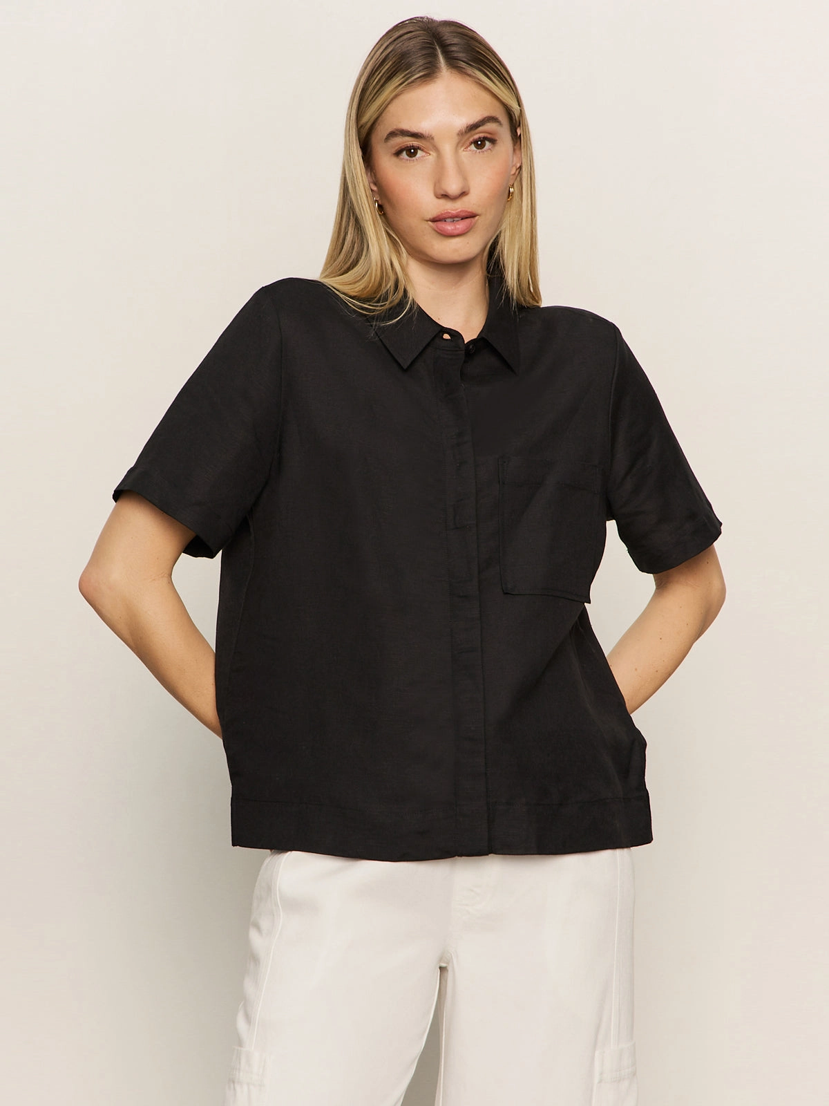 Relaxed Vacation Shirt Black