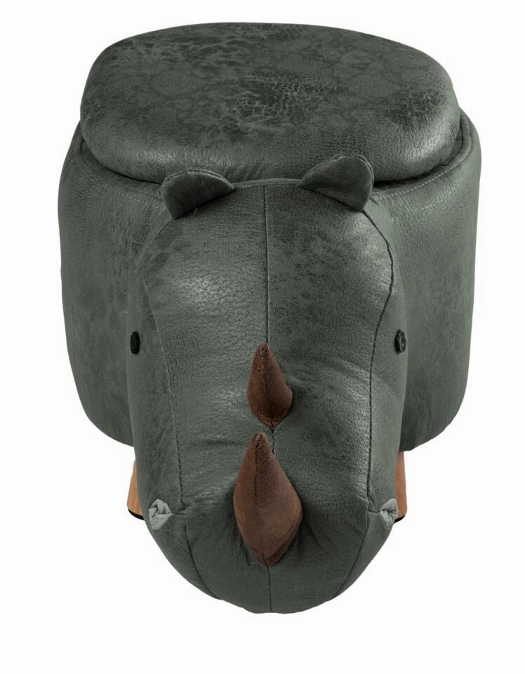 Rhino Storage Ottoman - Green