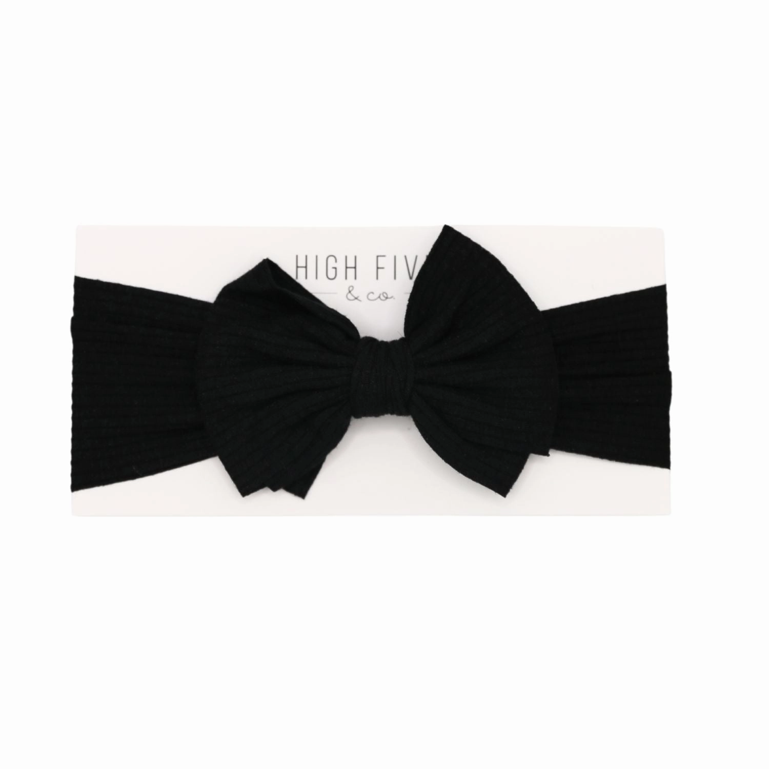 Ribbed Bow Headwrap