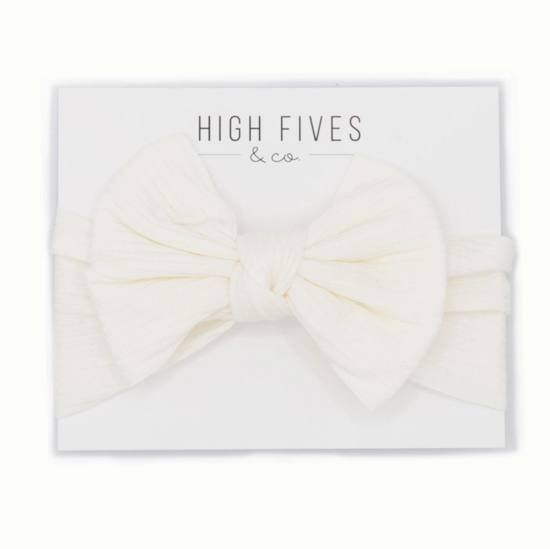 Ribbed Bow Headwrap
