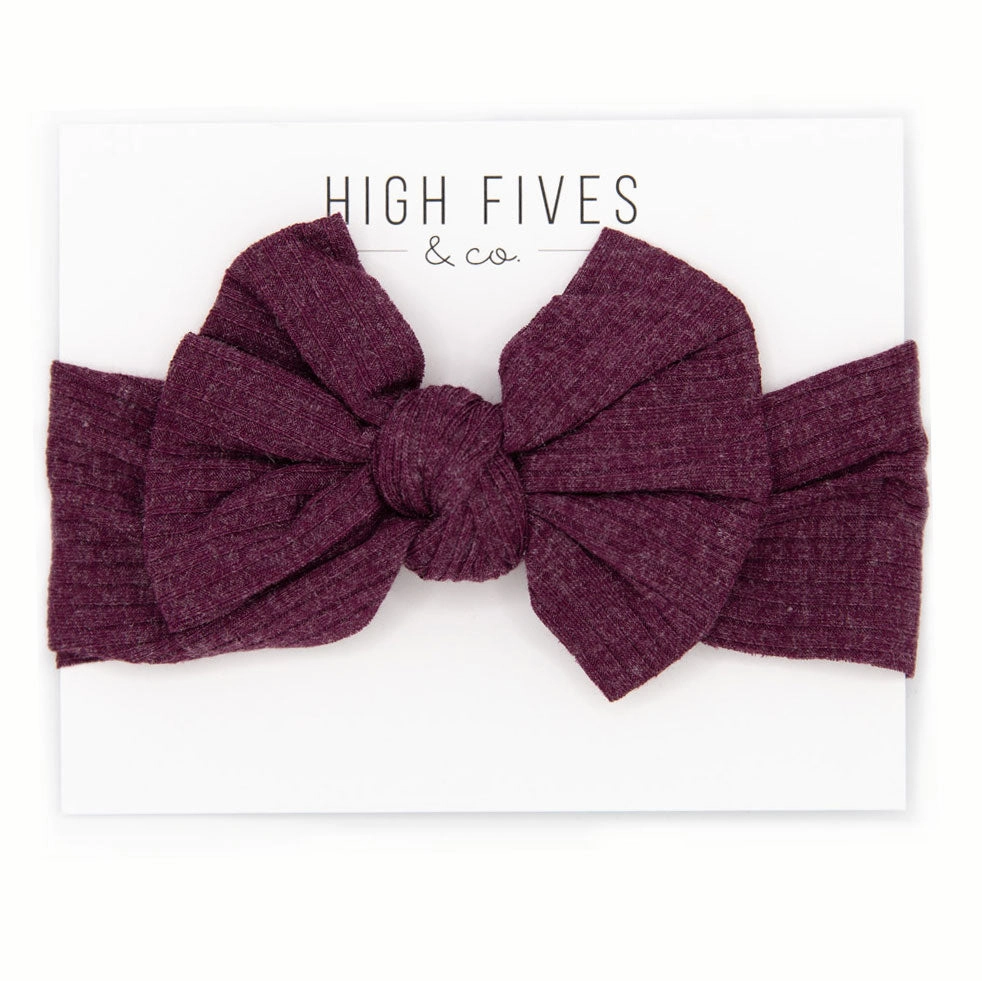 Ribbed Bow Headwrap