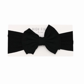 Ribbed Bow Headwrap