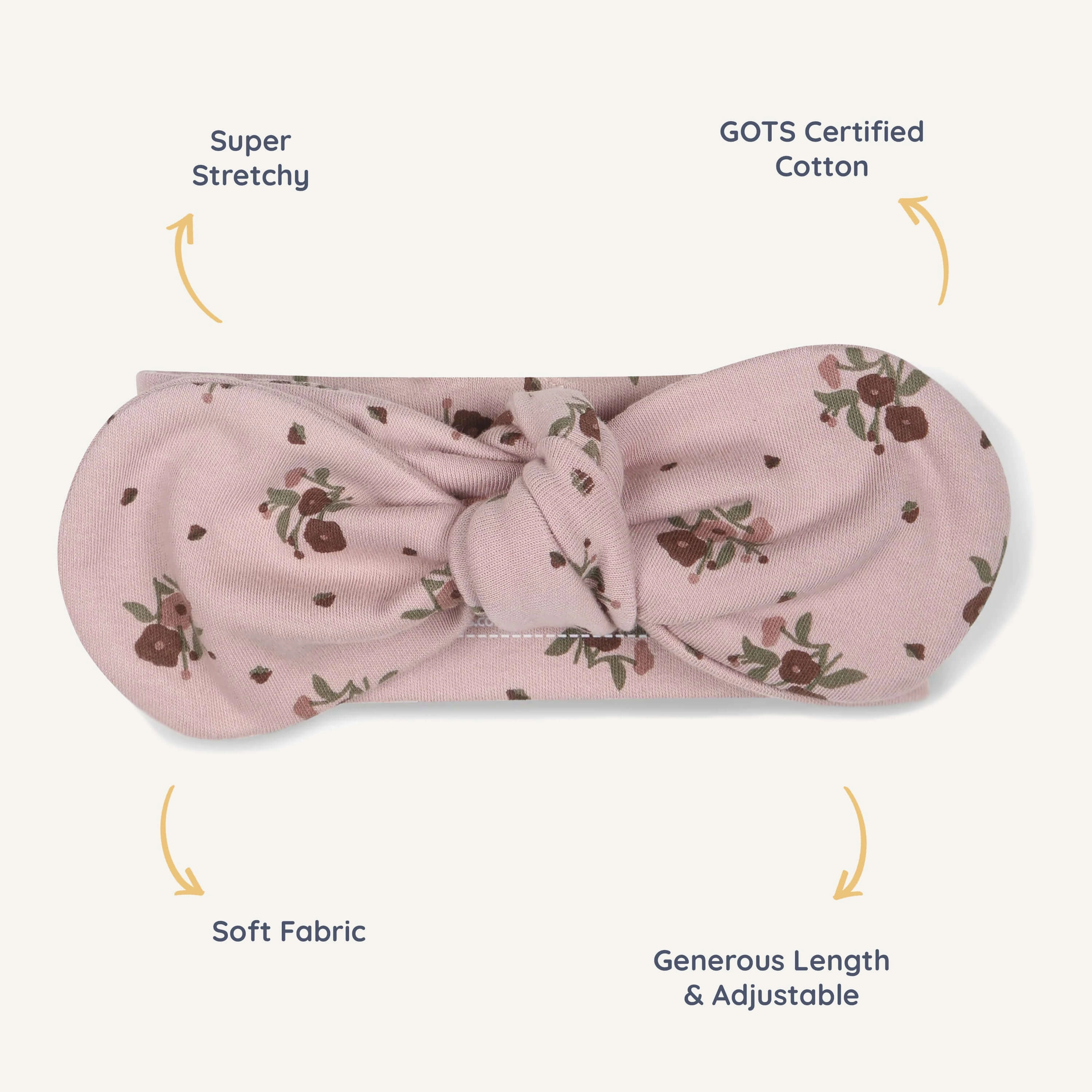 Rose Ditsy | Organic Headwrap