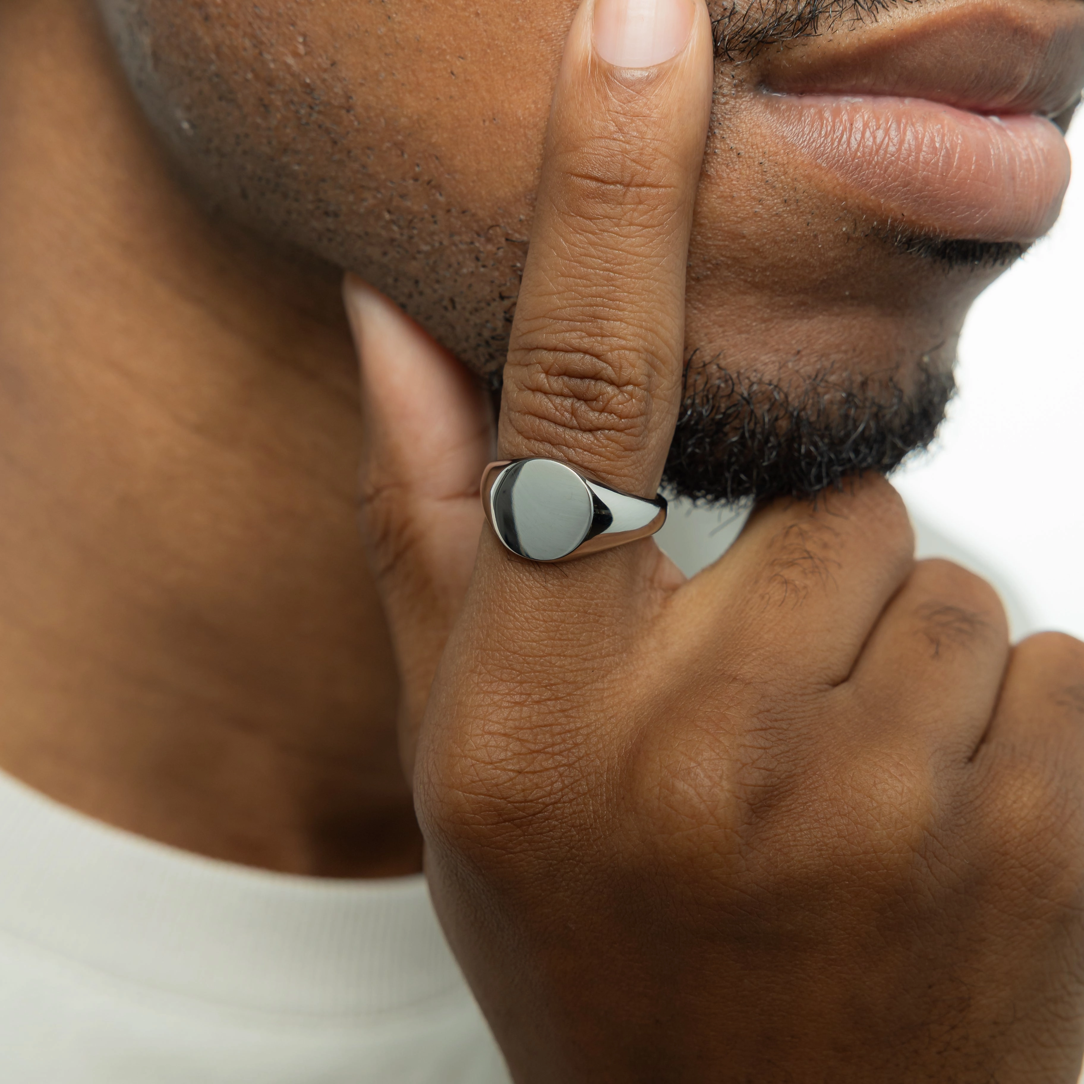 Round Signet Ring | Men