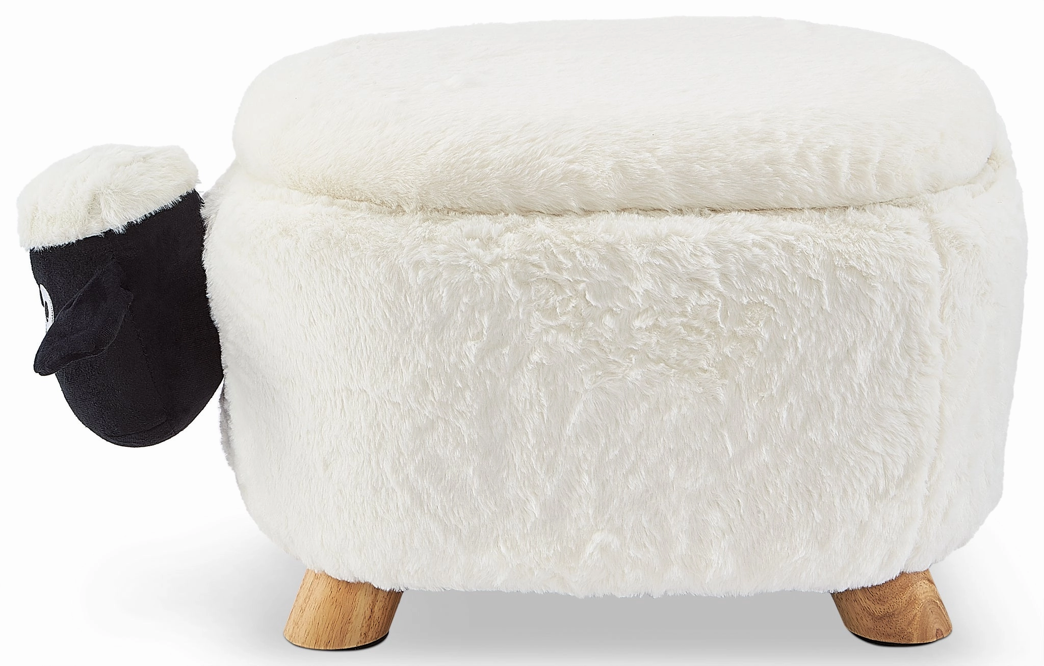 Sheep Storage Ottoman - White
