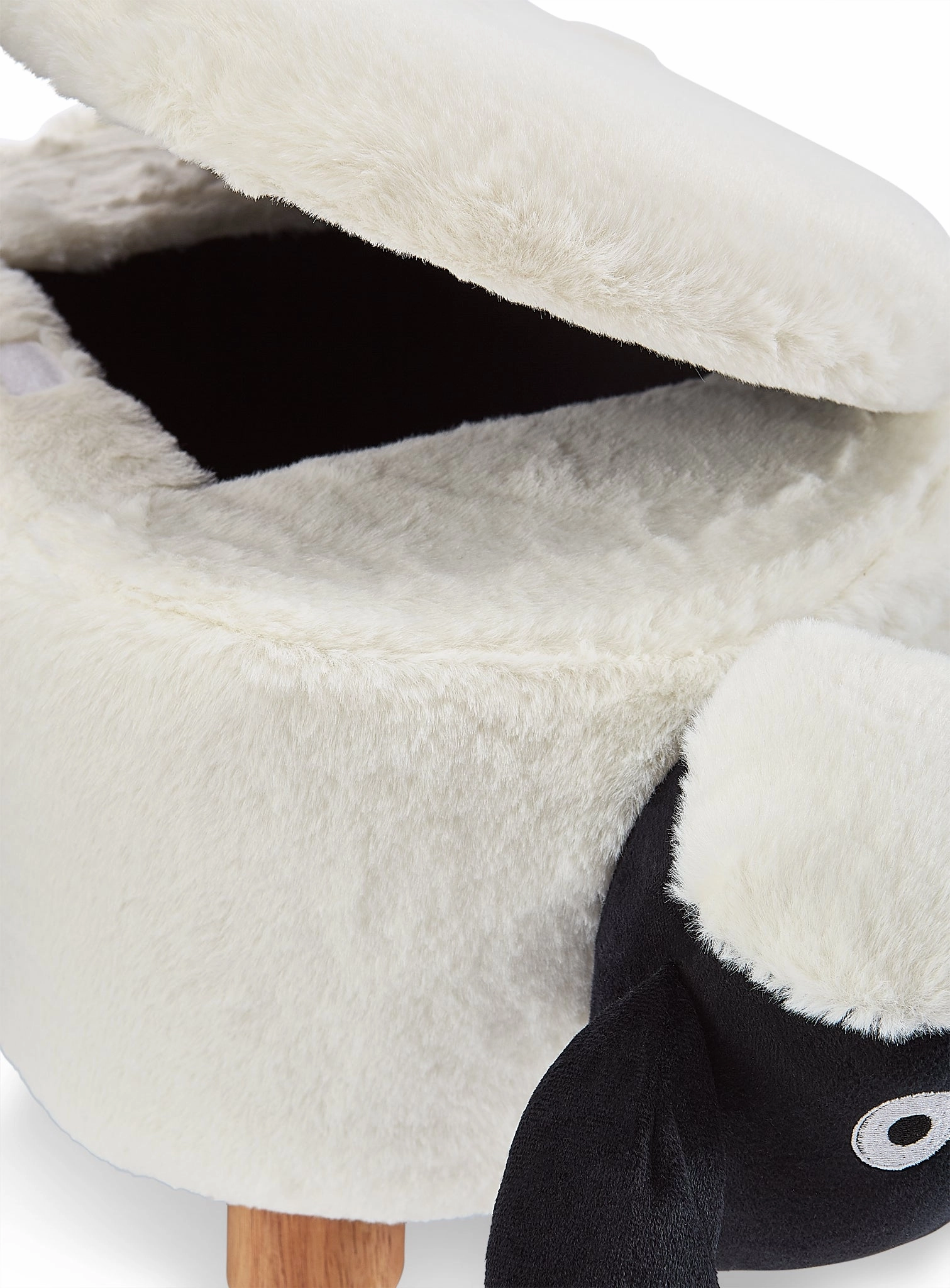 Sheep Storage Ottoman - White