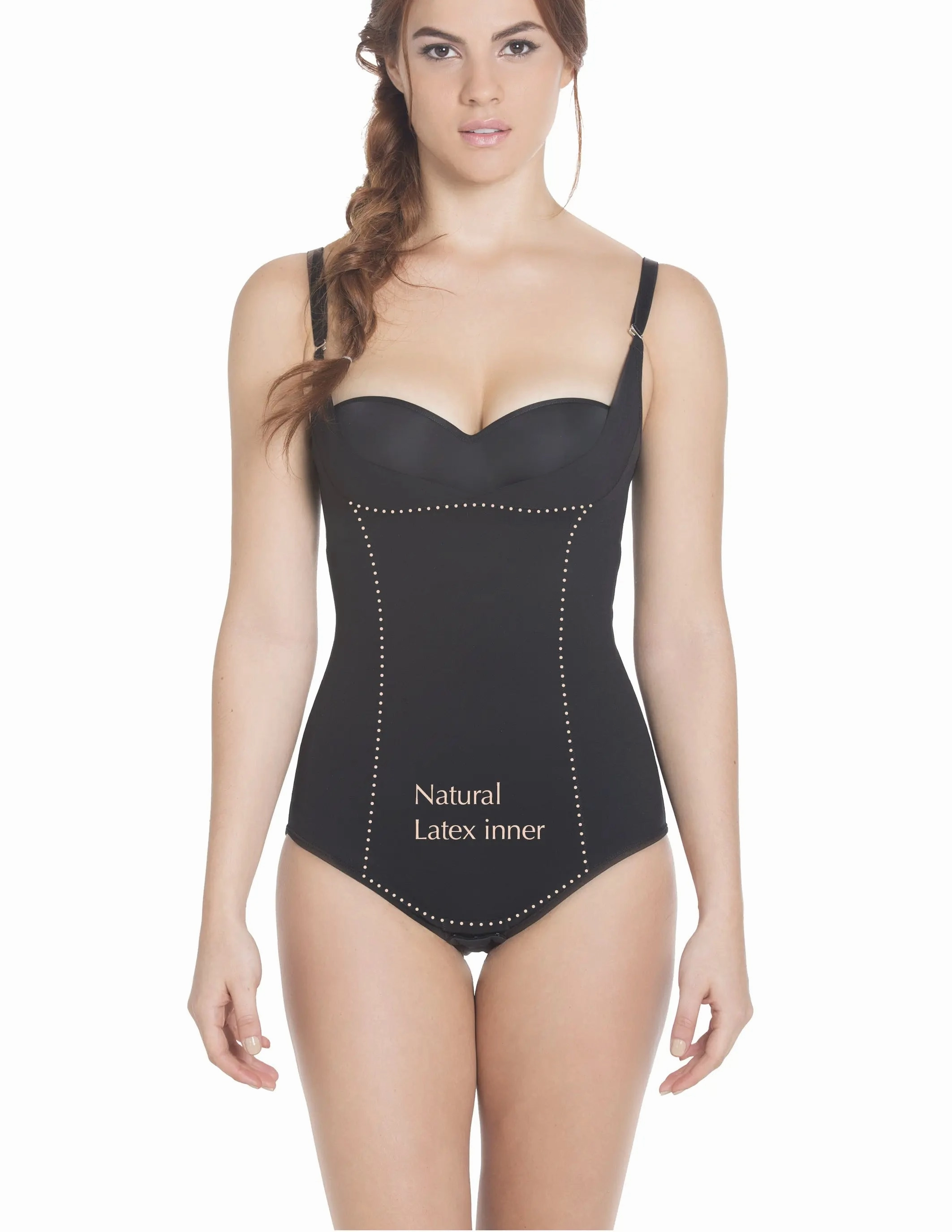 Siluet E6025 Slimming Braless Classic Panty Body Shaper with Latex