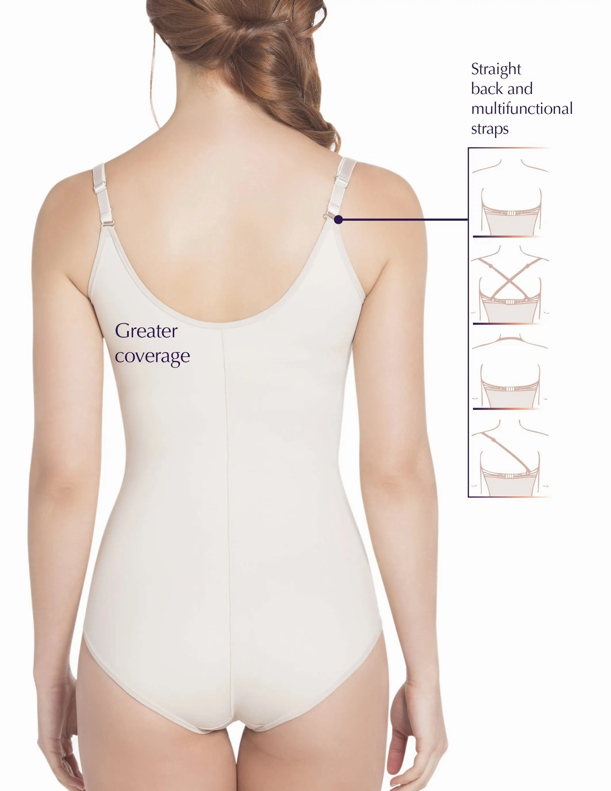 Siluet E6025 Slimming Braless Classic Panty Body Shaper with Latex