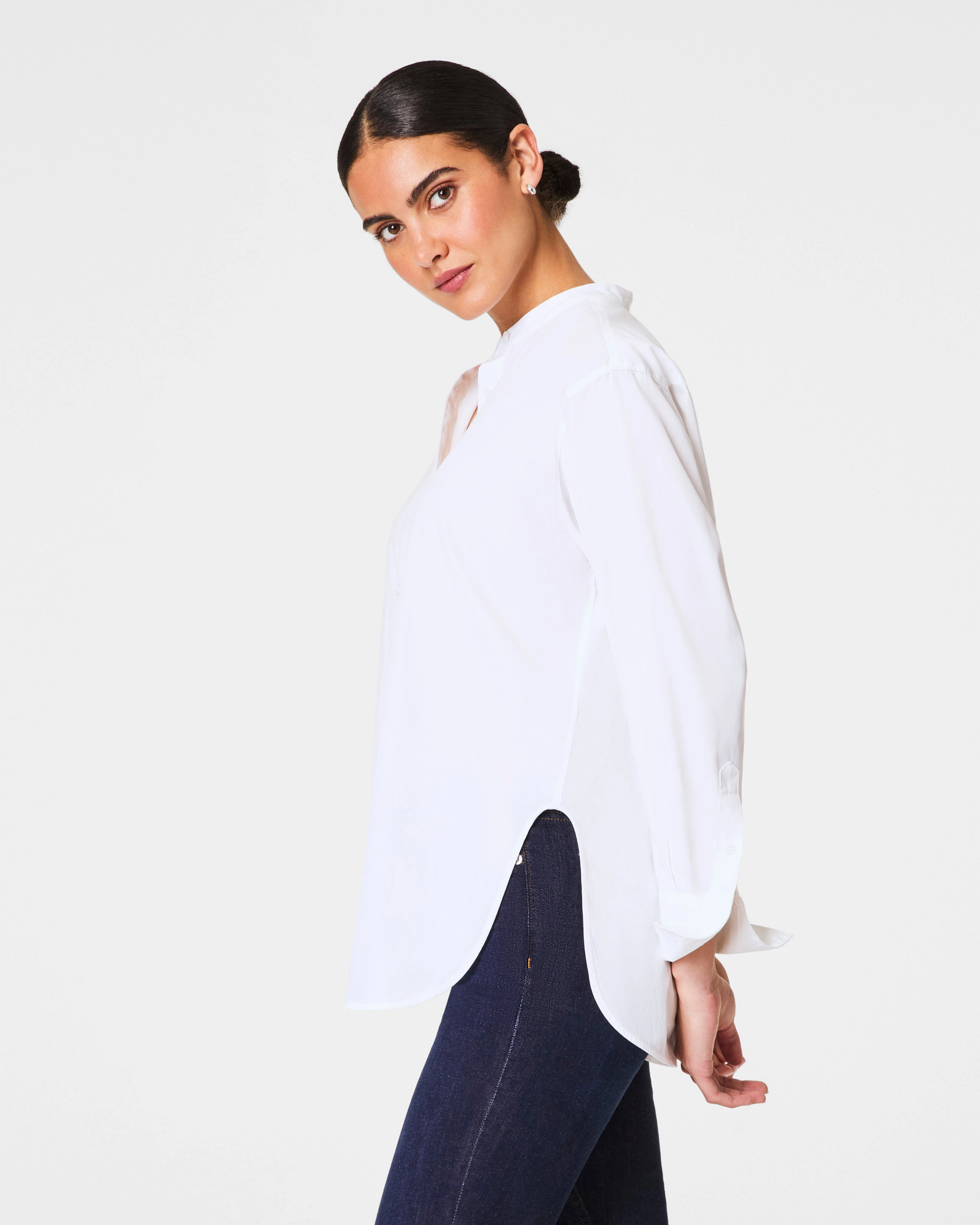SPANX® Poplin Button-Up Tunic