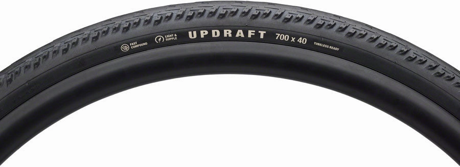 Teravail Updraft Tire - 700 x 35 Tubeless Folding BLK Light Supple Fast Compound
