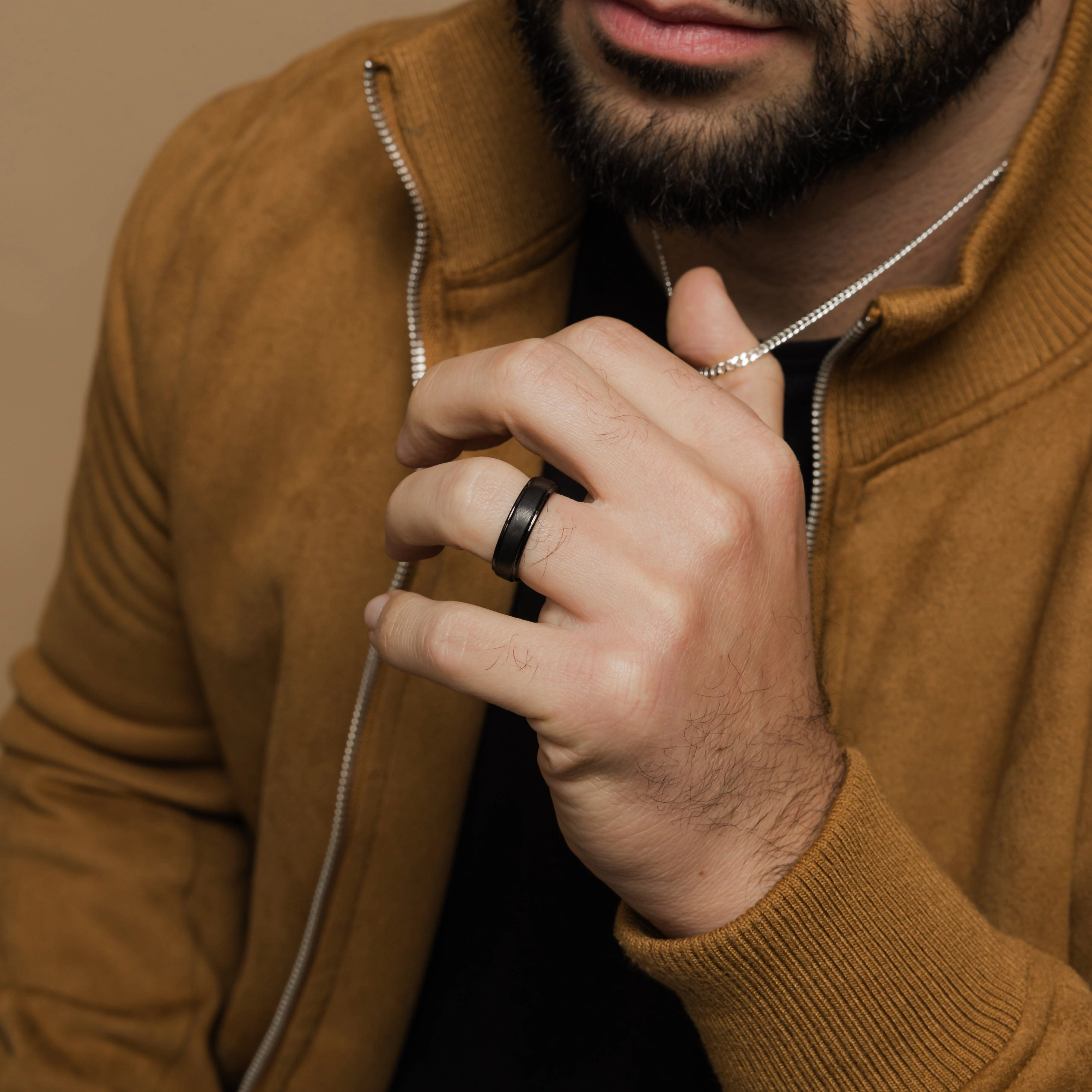 Textured Band | Tungsten