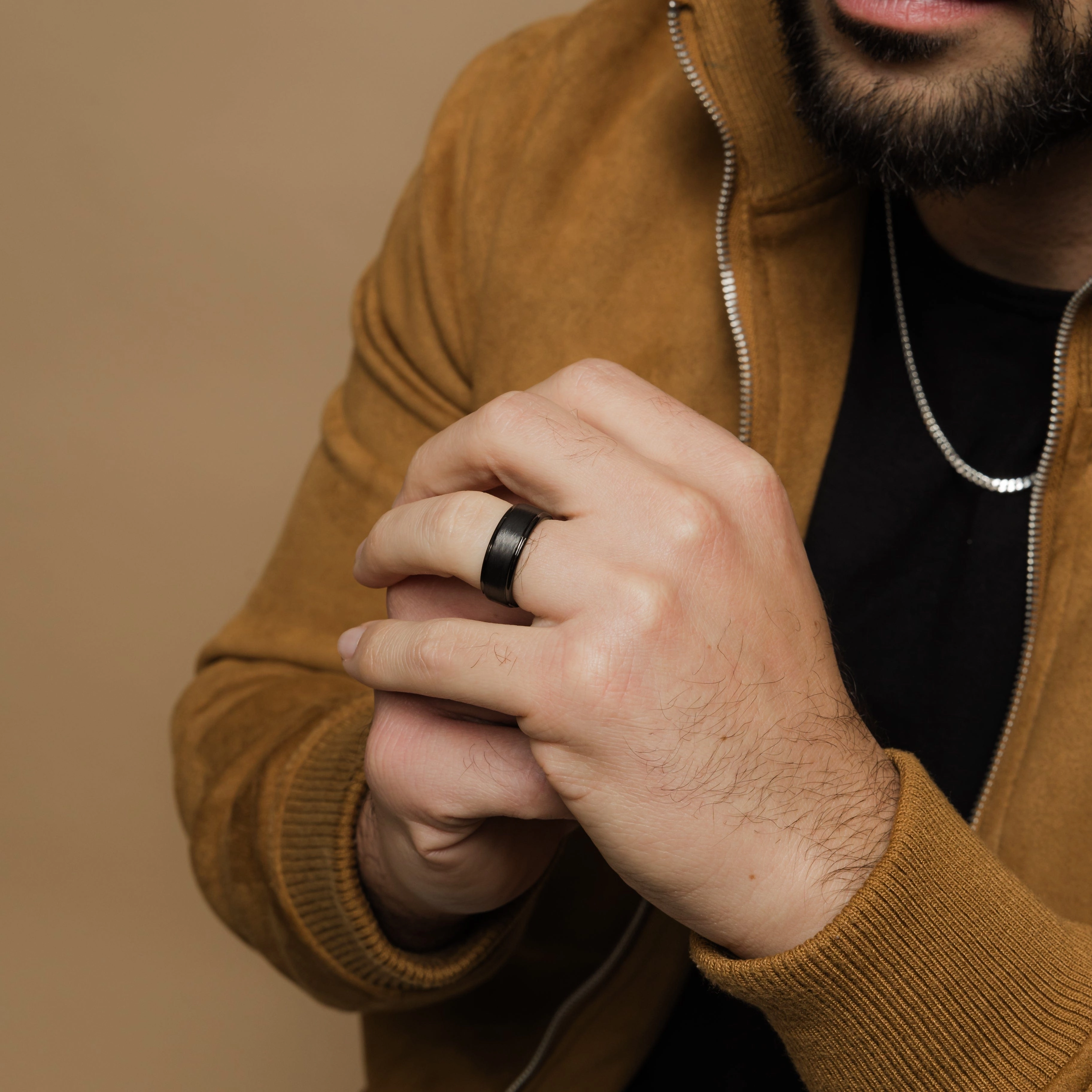 Textured Band | Tungsten
