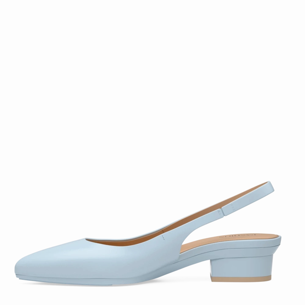 The Slingback - Baby Blue Leather