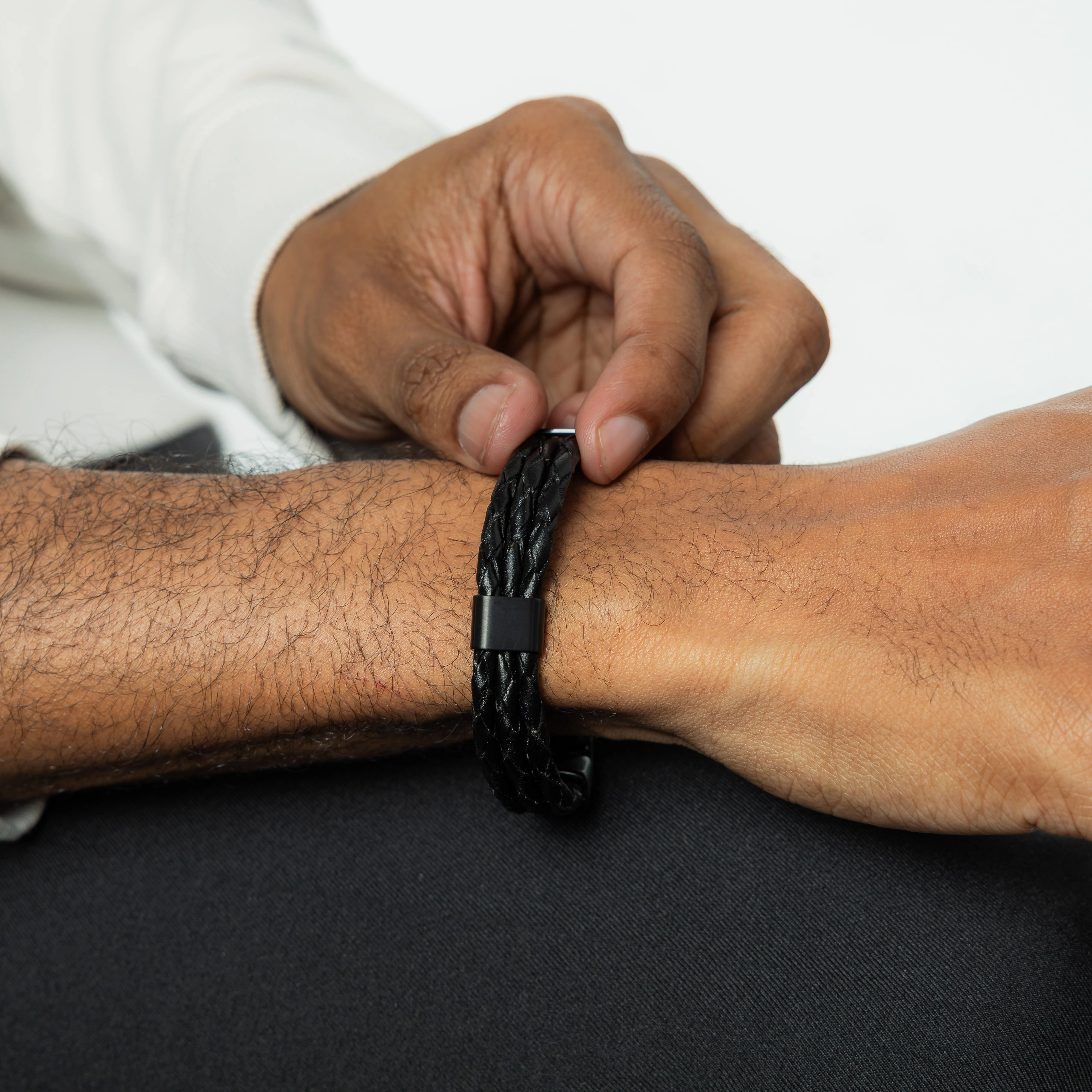 Triple Leather Bracelet | Men