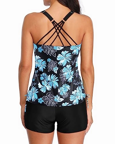 Two Piece Tummy Control Tankini Swimsuits