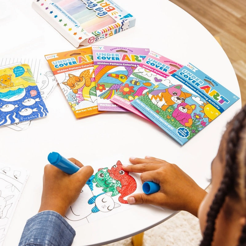 Undercover Art Hidden Pattern Coloring Activity Art Cards