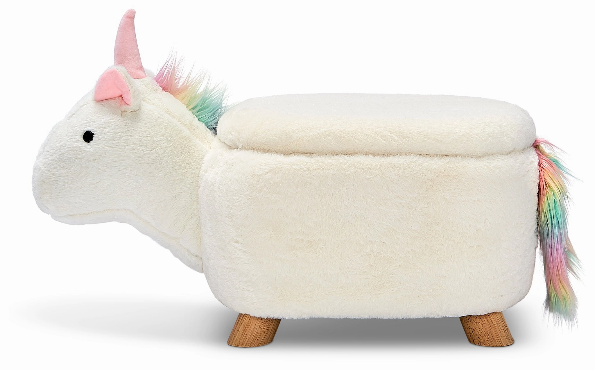 Unicorn Storage Ottoman - White