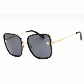 Versace Women's Sunglasses - Black Metal Full Rim Square Shape Frame | 0VE2247D 143887