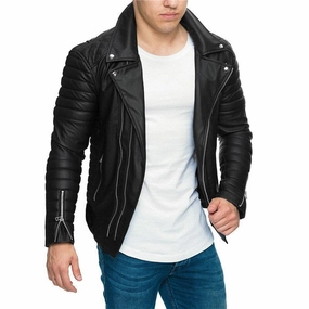 West Louis™ Classic Motorcycle Leather Jacket
