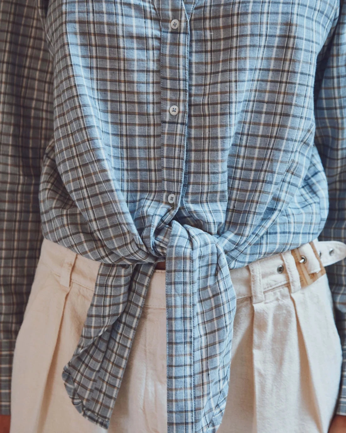 Women Blouse Khadi Bombay - قصيرة