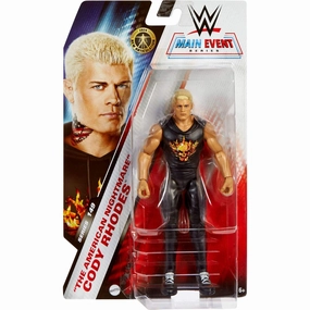 WWE Mattel 2024 Basic Cody Rhodes Action Figure 6-Inch Collectible with TrueFX Technology